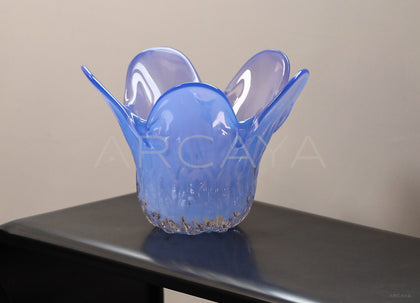 Glazed Glass Petal Vase - scene