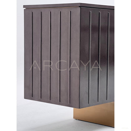3D Leather Sideboard Metal Base - scene