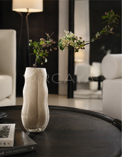 Handmade Pleated Glass Vase - scene