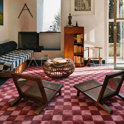 Red Accent Rug - scene