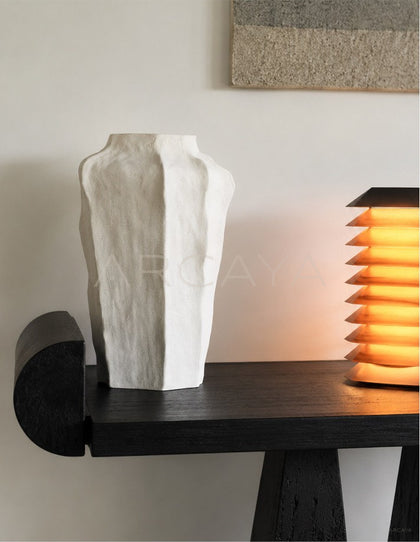 Plain Edge Hand Pinched Ceramic Vase - scene