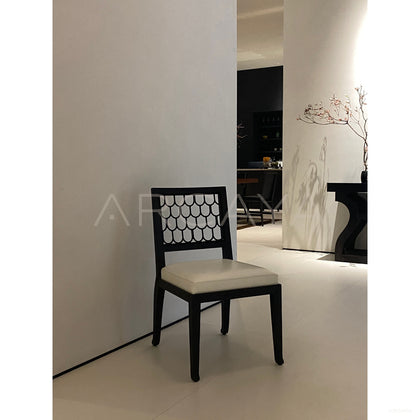Maritime Fish Scale Dining Chair - scene