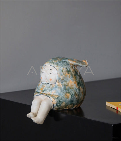 New Chinese Figure Ceramic Sculpture - scene