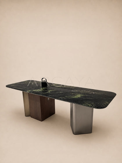 Daze Monet Forest Stone Tea Table - scene