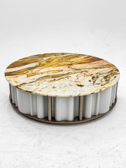 Gold Vein Stone Coffee Table - scene