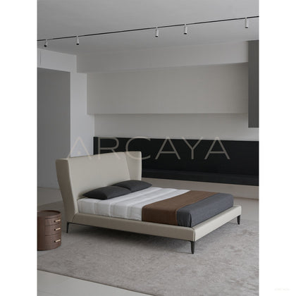 Gentleman Italian Minimalist Bed - scene