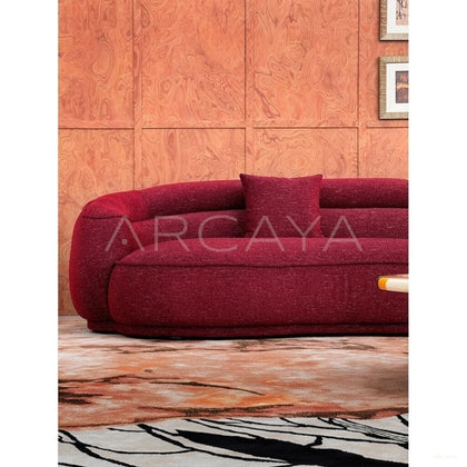 Jeaek Chiman Wine Red Sofa - scene