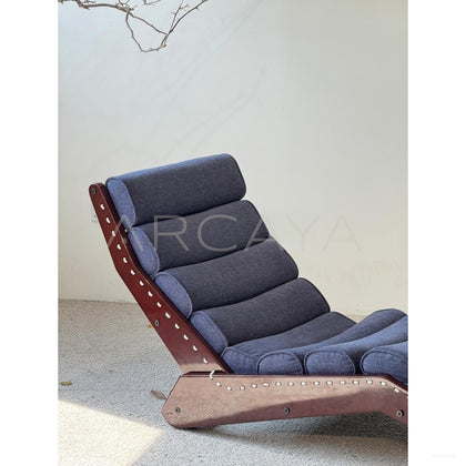 Mid Century Floor Chaise Lounge - scene