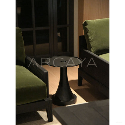 Forged Brass Small Side Table - scene
