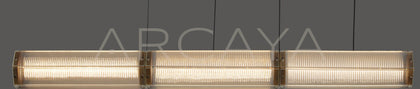 Linear Ribbed Column Pendant Light 23069 - detail