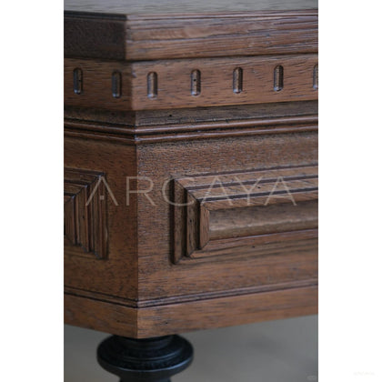 Forge Carved Octagonal Coffee Table - scene