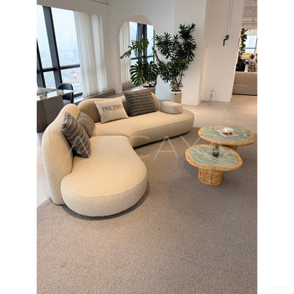 Rounded Curved Sofa - scene