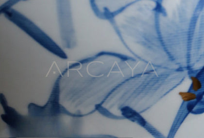 Jingdezhen Blue White Floor Jar Vase - scene