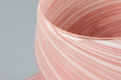 Mid Century Glass Vase Rose - scene