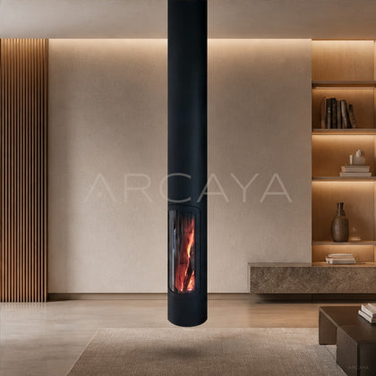 Barry Hanging Fireplace - scene