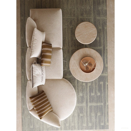 Naturalist Curved Sofa - scene