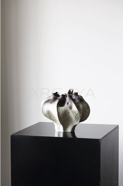 Wabi Sabi Hand Pinched Textured Ceramic Vase - scene