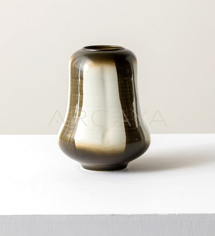 Mid Century Gradient Glaze Ceramic Vessel - scene