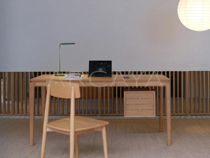 Custom Beech Writing Desk - scene