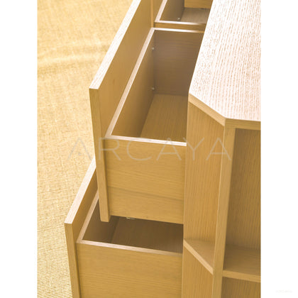 Italian Minimalist Oak Sideboard - scene