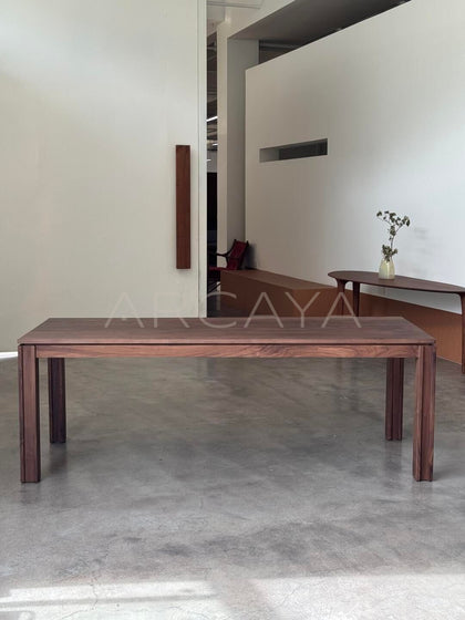 Black Walnut Chunky Table - scene