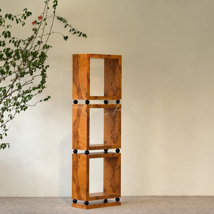Burl Veneer Bookshelf - main
