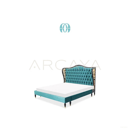 Lyla Elegant Carved Bed - scene