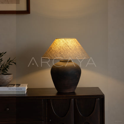 Clay Pot Table Lamp French Mid Century - main