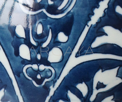 Blue White Porcelain Jar Vase Dining - scene