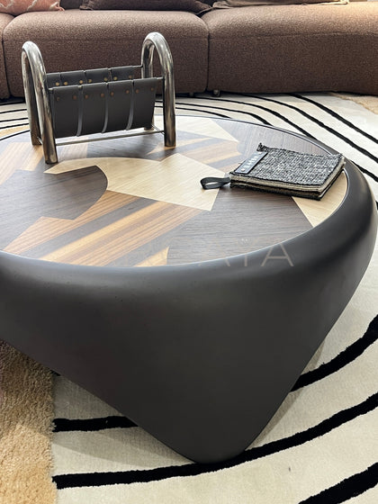 Starry Black Nesting Round Coffee Table - detail