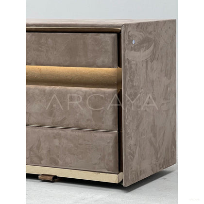 Italian Velvet Multi Drawer Chest - scene