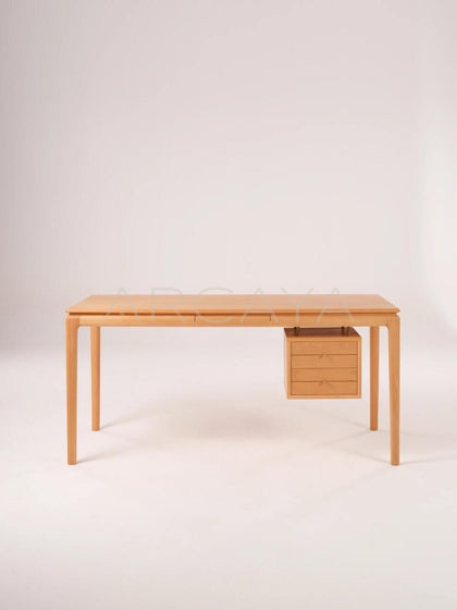 Custom Beech Writing Desk - scene