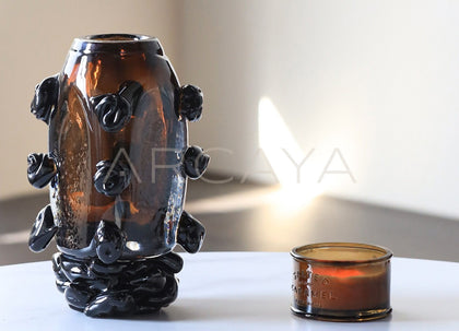 Irregular Glazed Glass Art Vase - scene