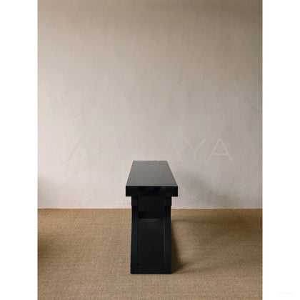 Old Money Oak Entryway Rack — Console - scene