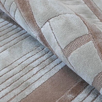Versatile Geometric Rug - scene