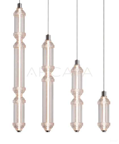 Clear Bamboo Joint Pendant Light 96336 - detail