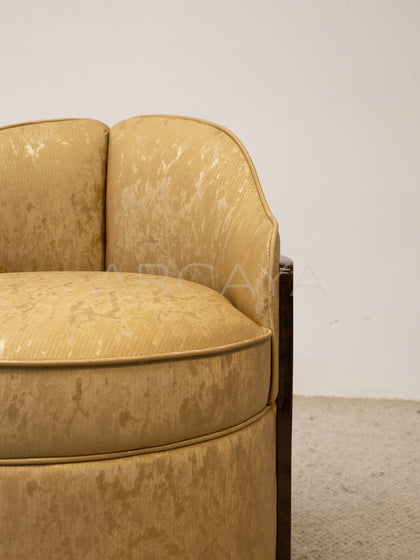 Sculpted Solid Wood Chair - detail