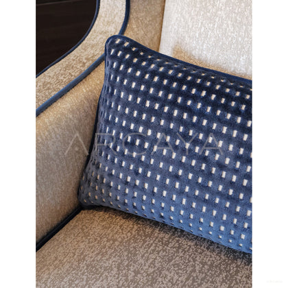 Geometric Textured Art Single Chair - scene