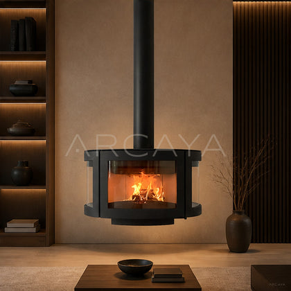 Kaius Hanging Fireplace - scene