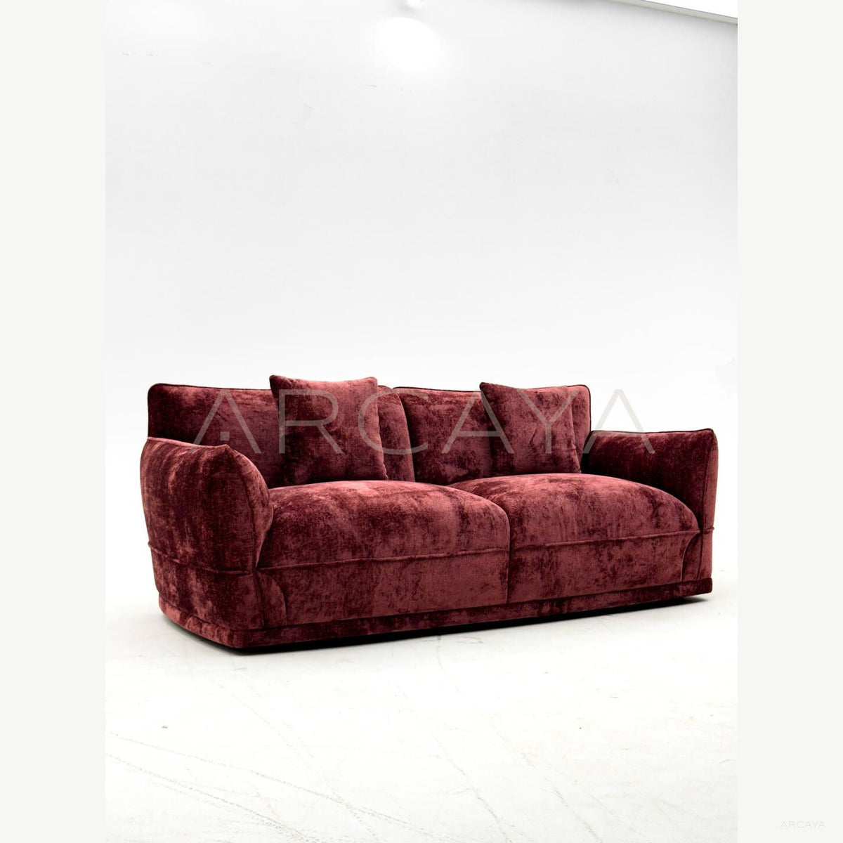 Bean Paste Pink Chenille Sofa in detail