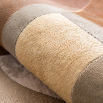Natural Cowhide Texture Rug - scene