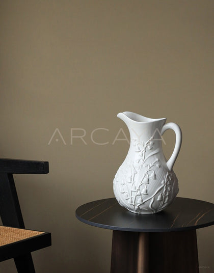 Relief Lily Of The Valley Ceramic Vase - scene