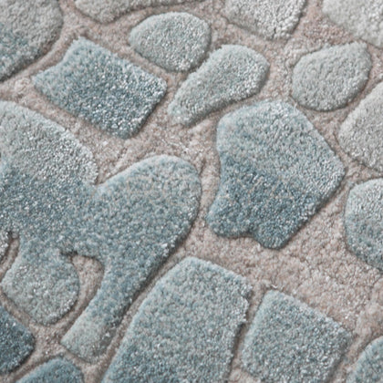 Cool Tone Salt Lake Texture Rug - scene