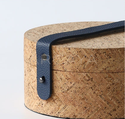 Natural Cork Woven Jewelry Storage Box - scene