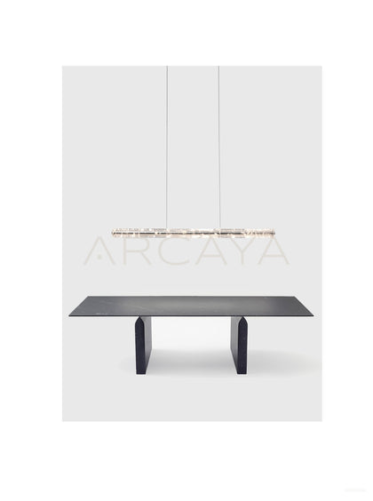Linear Cloud Crystal Tube Pendant Light 80545 - scene