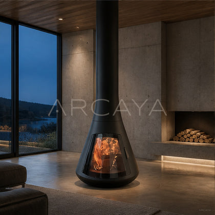 Declan Hanging Fireplace - scene