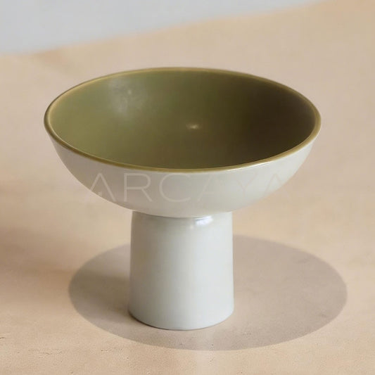 Handmade Footed Ceramic Sauce Dish - main