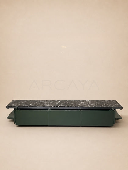 Daze San Giorgio Green Stone Tv Stand - scene