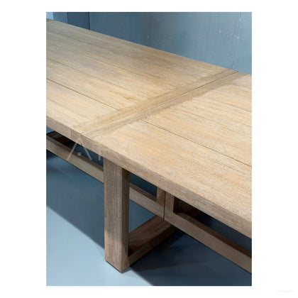 Outdoor Long Dining Table - scene