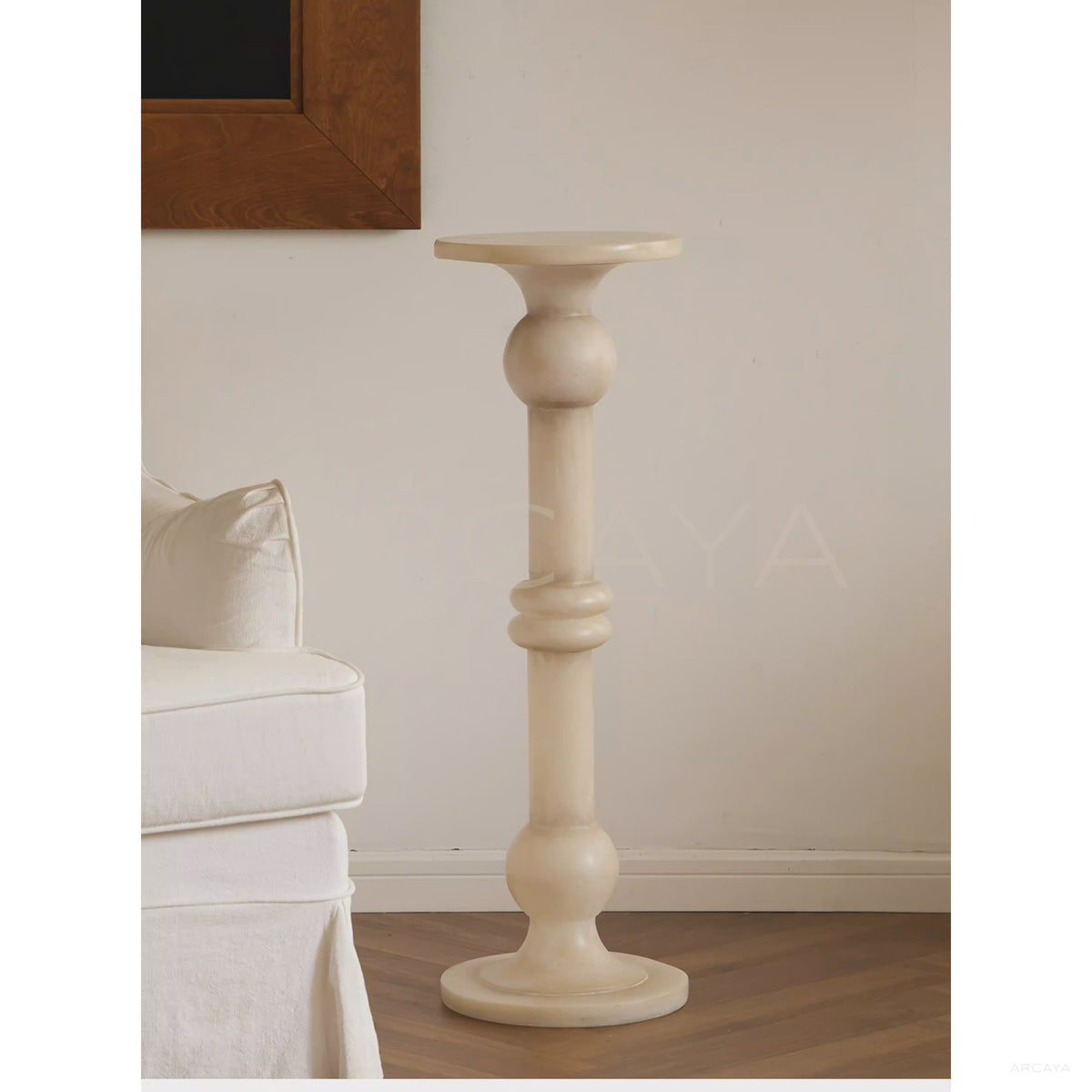 Faux Jade Candlestick Column — Decorative Objects in detail